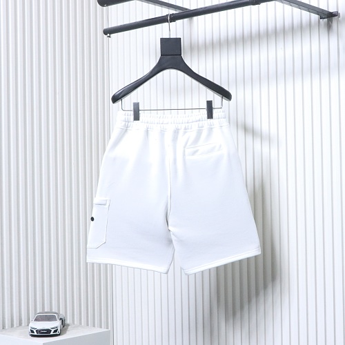 EM Sneakers Stone Island White Cotton Cargo Shorts