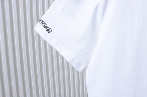 EM Sneakers Chrome Hearts Cemetery Cross Tire Tracks T-Shirt White