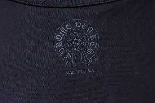 EM Sneakers Chrome Hearts Cross Tire Tracks Pocket T-Shirt Black