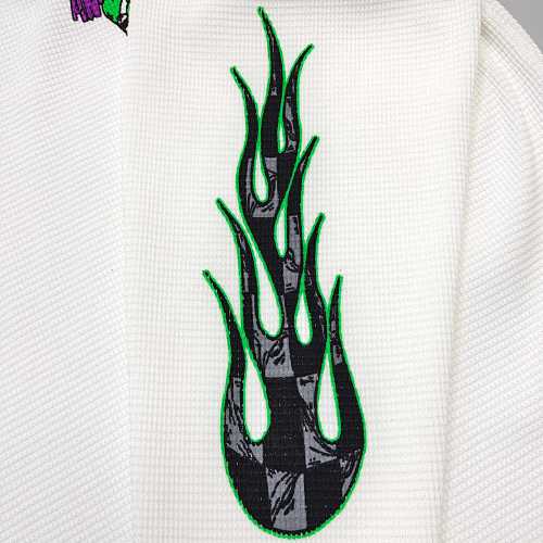 EM Sneakers Matty Boy Anti Promo 99 Eyes Las Vegas Waffle Thermal Long Sleeve Shirt White