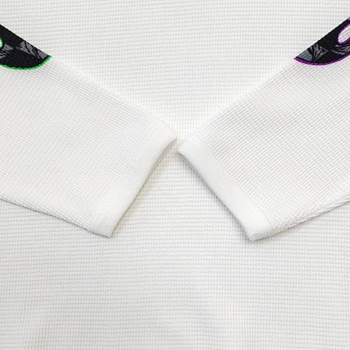 EM Sneakers Matty Boy Anti Promo 99 Eyes Las Vegas Waffle Thermal Long Sleeve Shirt White