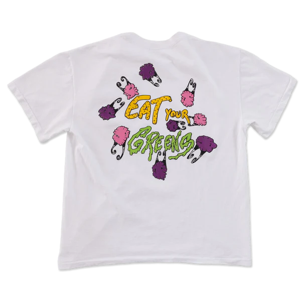 EM Sneakers Matty Boy Anti Promo Eat Your Greens T-Shirt White