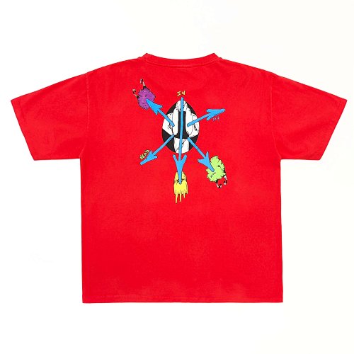 EM Sneakers Matty Boy Anti Promo Matty Boy Red T-shirt
