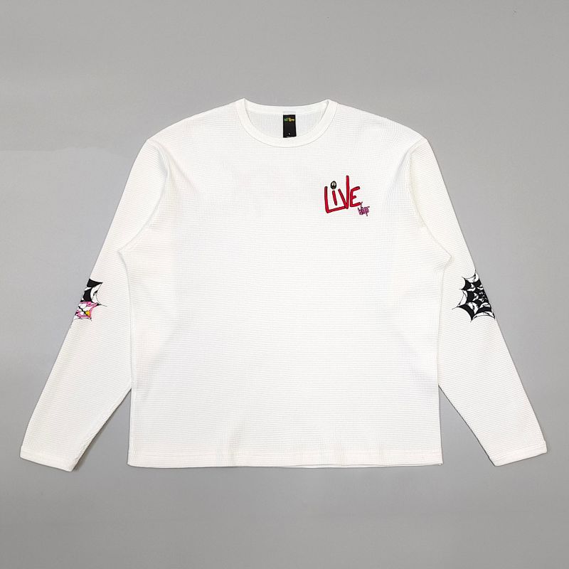 EM Sneakers Matty Boy Anti Promo Sex Records Thermal Long Sleeve Shirt White
