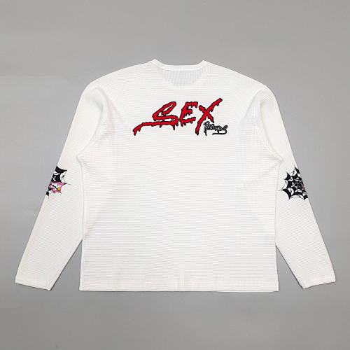EM Sneakers Matty Boy Anti Promo Sex Records Thermal Long Sleeve Shirt White