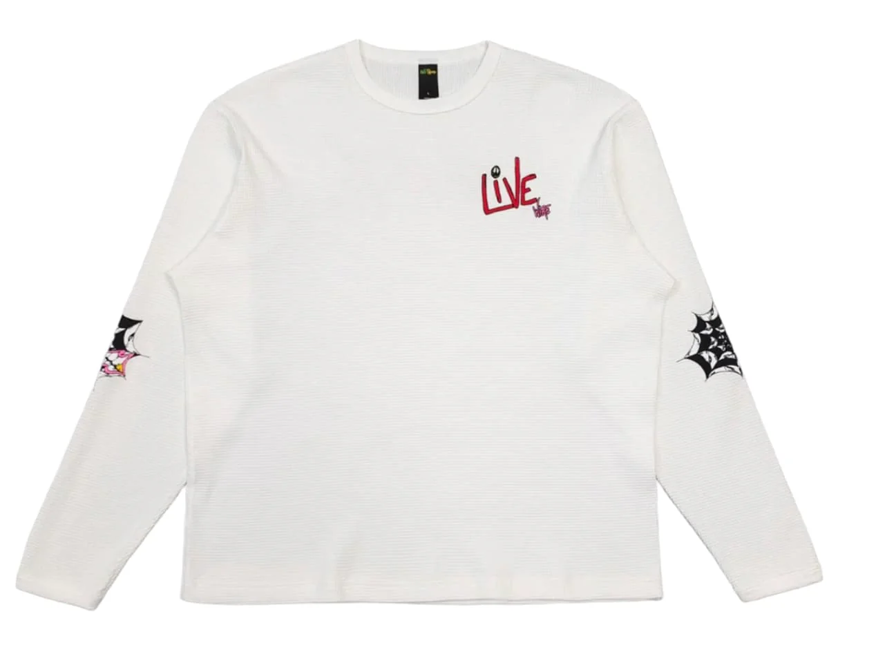 EM Sneakers Matty Boy Anti Promo Sex Records Thermal Long Sleeve Shirt White