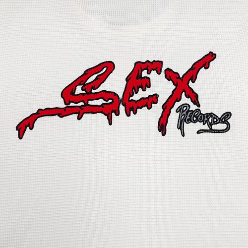 EM Sneakers Matty Boy Anti Promo Sex Records Thermal Long Sleeve Shirt White