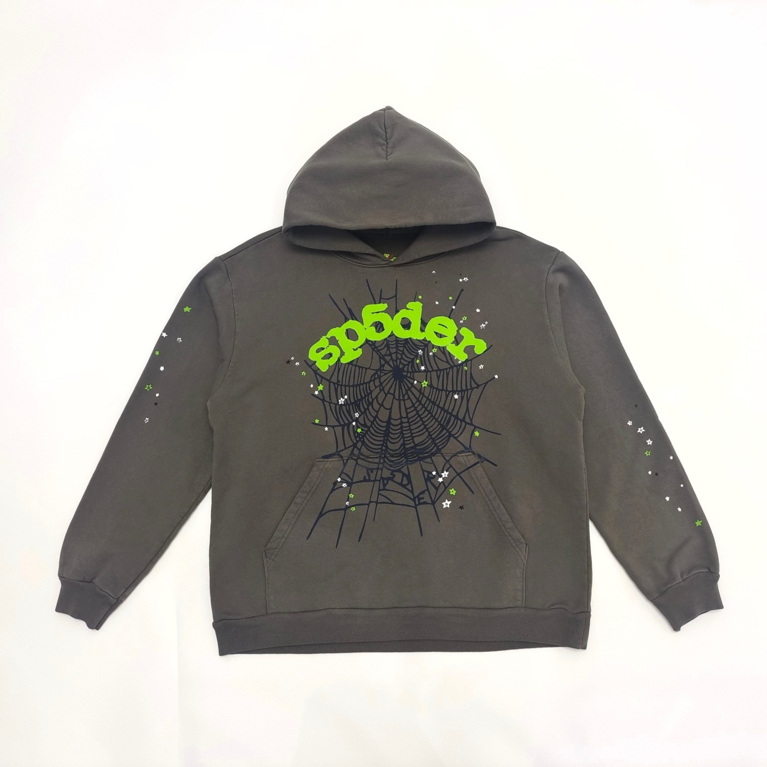 EM Sneakers Sp5der Wait Web Hoodie Slate Grey