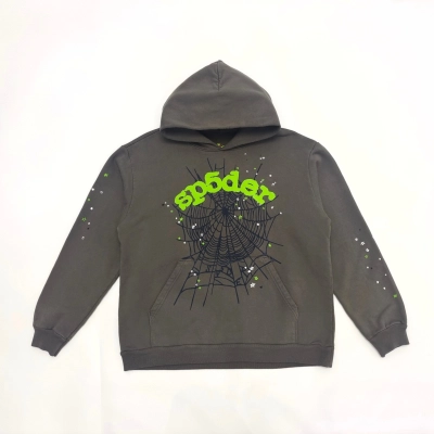 EM Sneakers Sp5der Wait Web Hoodie Slate Grey 01