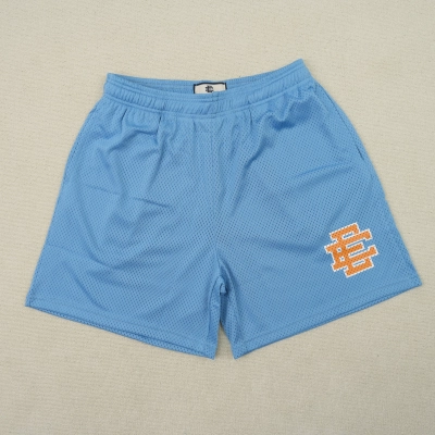 EM Sneakers Eric Emanuel EE Basic/Core Shorts Carolina Blue/Orange 02