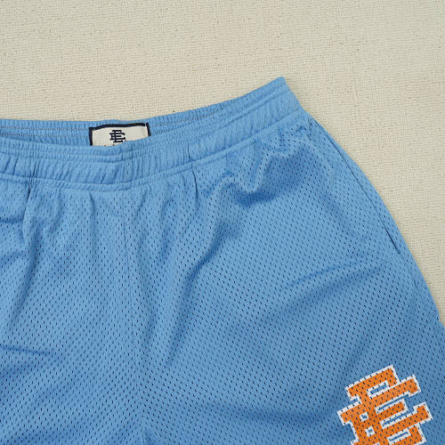 EM Sneakers Eric Emanuel EE Basic/Core Shorts Carolina Blue/Orange