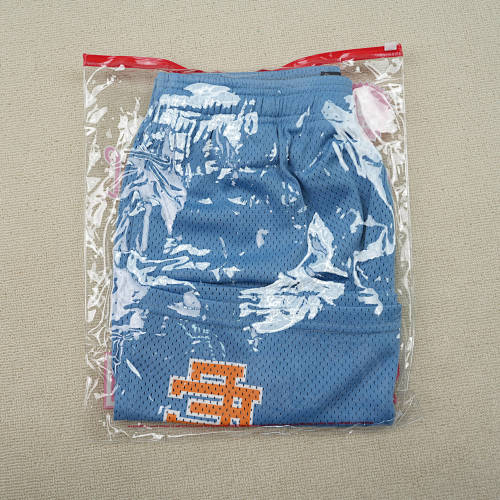 EM Sneakers Eric Emanuel EE Basic/Core Shorts Carolina Blue/Orange