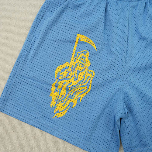 EM Sneakers Eric Emanuel x Warren Lotas Shorts Carolina Blue/Yellow