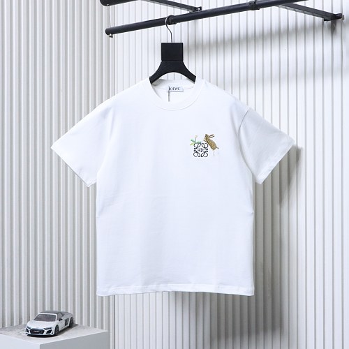 EM Sneakers Loewe Rabbit Embroidery T-Shirt White