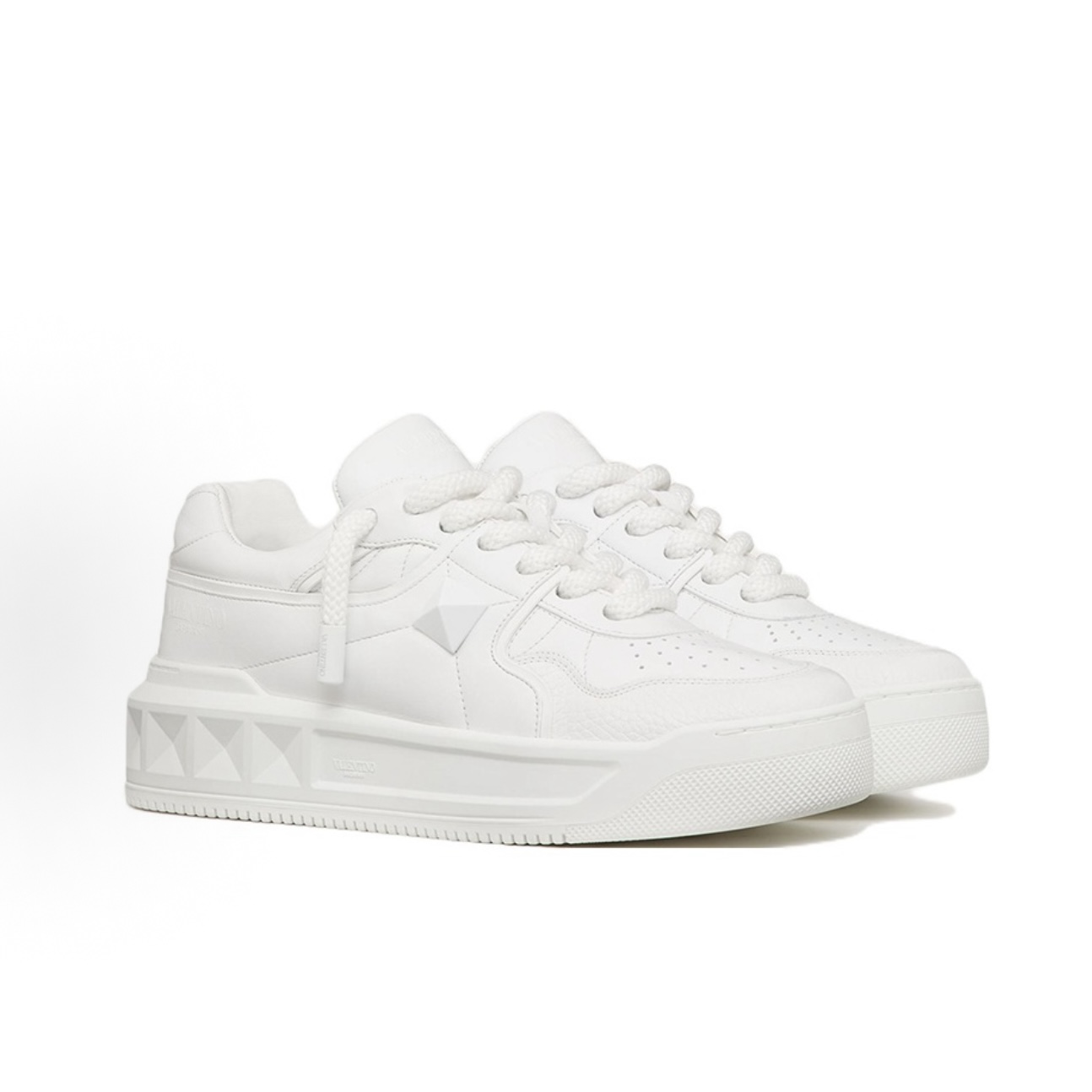 EM Sneakers Valentino Garavani One Stud XL Toile Iconographe Sneakers White