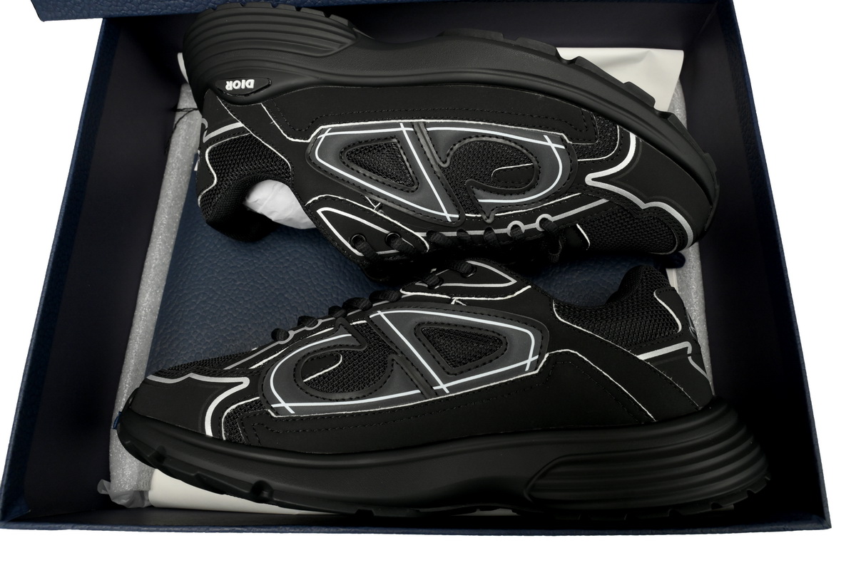 Dior B30 Triple Black New Reflective