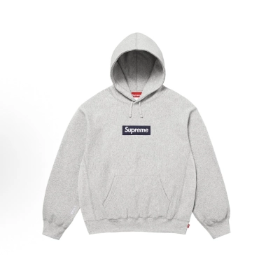EM Sneakers Supreme Box Logo Hooded Sweatshirt(FW25)Heather Grey 01