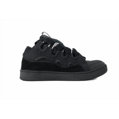 EM Sneakers Lanvin Leather Curb All-Black 02