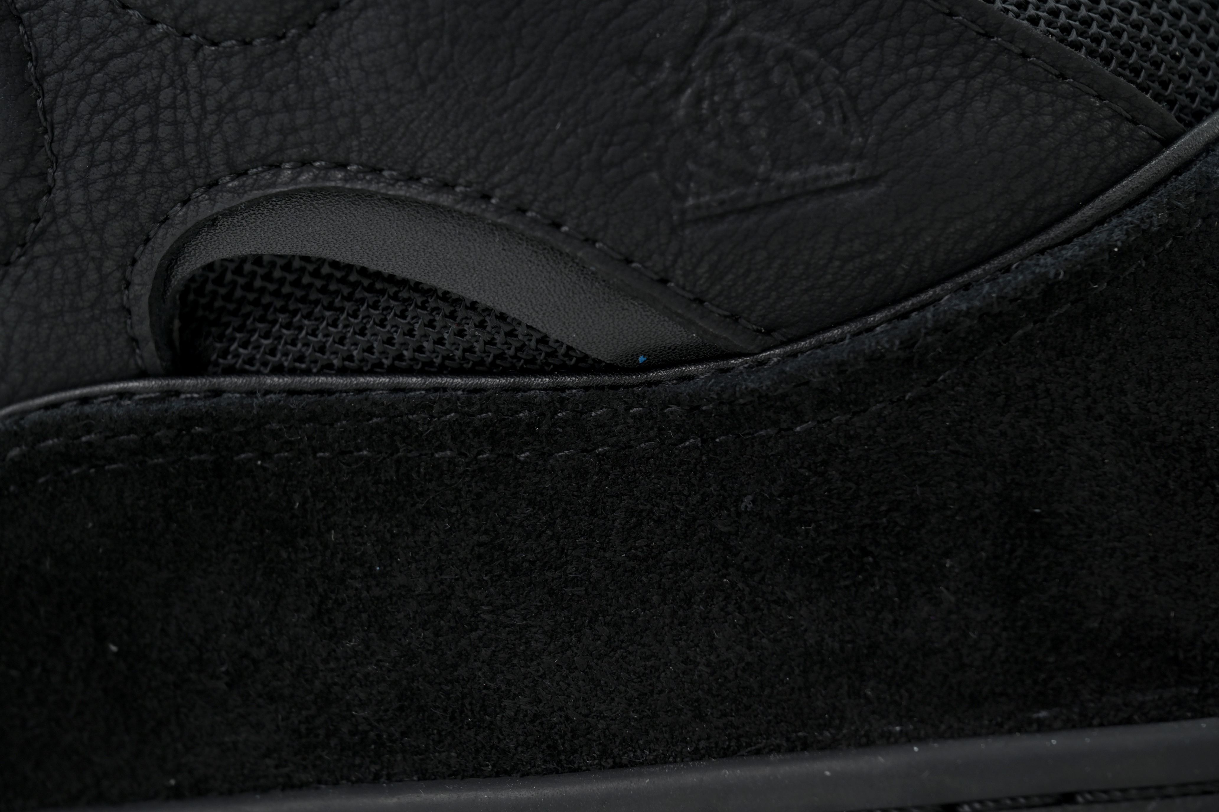 EM Sneakers Lanvin Leather Curb All-Black