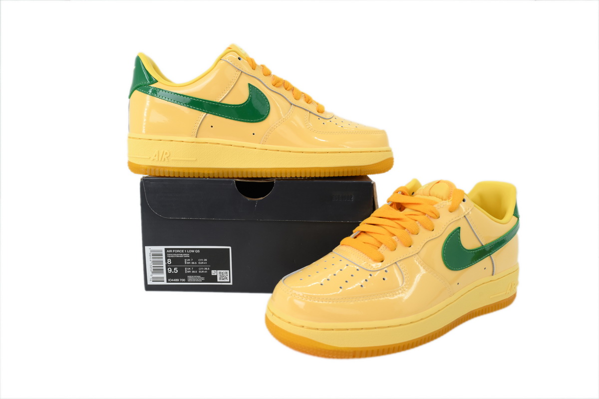 EM Sneakers Nike Air Force 1 Low Patent Leather Topaz Gold