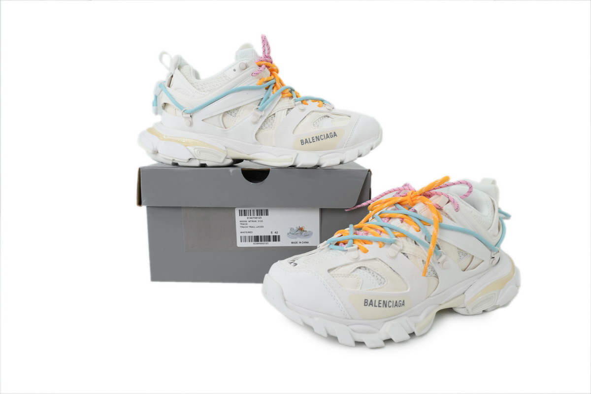 Balenciaga Track Trail Lace White Red(Without LED)