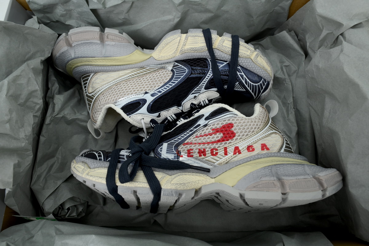 EM Sneakers Balenciaga 3xL Eggshell Red Navy