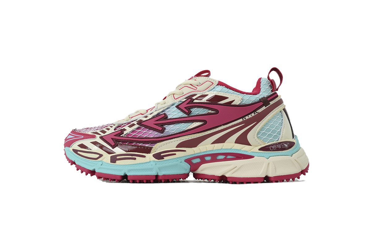 EM Sneakers OFF-WHITE Be Right Back Powder Blue Coral Red