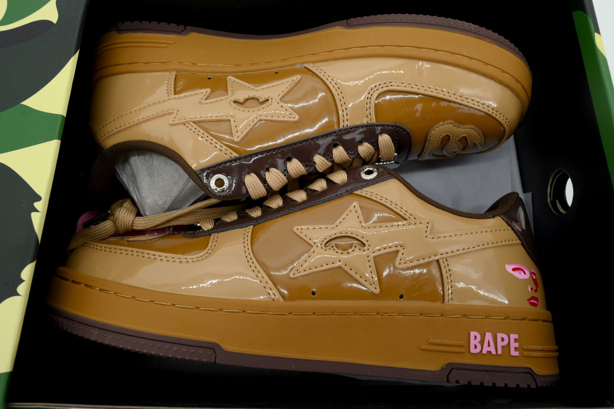 EM Sneakers A Bathing Ape Bape Brown