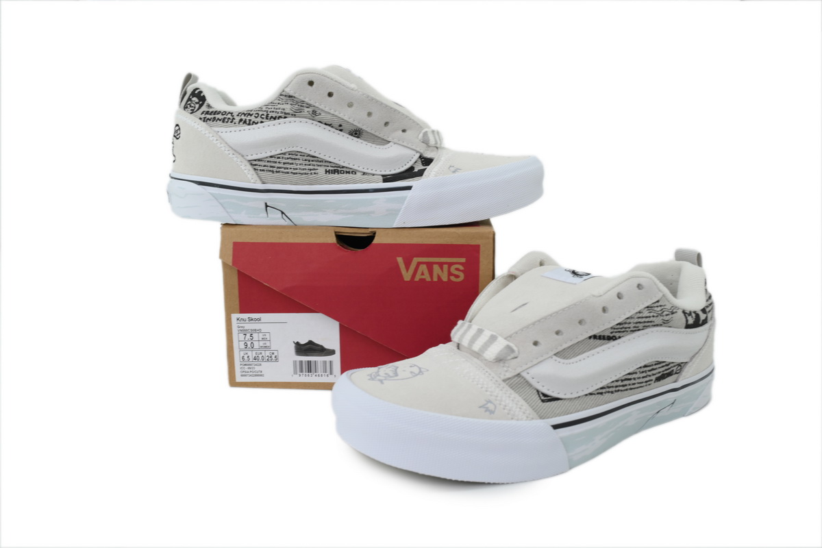 EM Sneakers Vans x HIRONO Knu Skool White Black