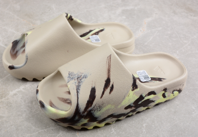 EM Sneakers Adidas Yeezy Slide Enflame Oil Painting Ink Yellow review Ander Frabcle