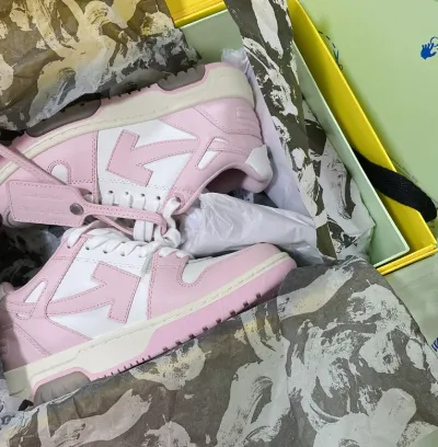 EM Sneakers OFF-WHITE Out Of Office Pink White review Biu Blue