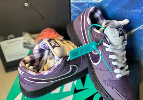 EM Sneakers Nike SB Dunk Low Concepts Purple Lobster review 