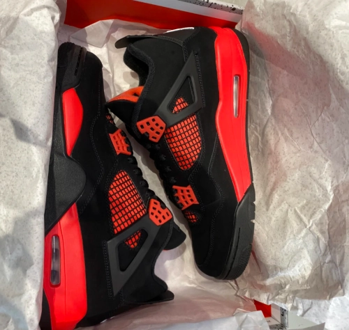EM Sneakers Air Jordan 4 Retro Red Thunder reviewed by