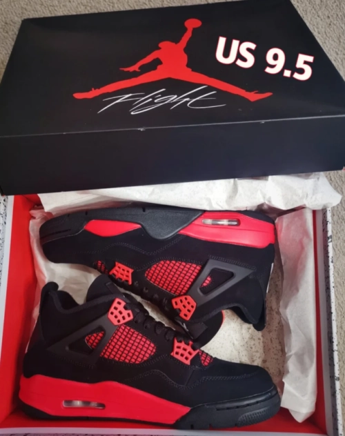 EM Sneakers Air Jordan 4 Retro Red Thunder reviewed by