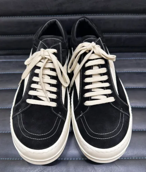 EMSneakers Rick Owens Strobe Vintage Low Black Suede review 