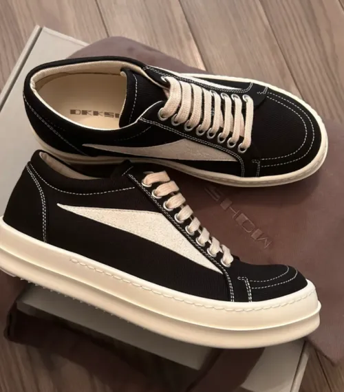 EMSneakers Rick Owens Strobe Vintage Low Black Suede review 