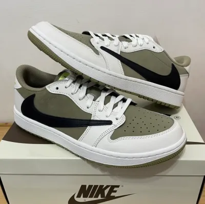 EM Sneakers Jordan 1 Low Golf × Travis Scott Neutral Olive review Brooklyn Roemeon