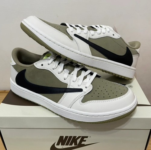 EM Sneakers Jordan 1 Low Golf × Travis Scott Neutral Olive review 