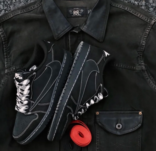EM Sneakers Jordan 1 Retro Low OG SP ×Travis Scott Black Phantom review 