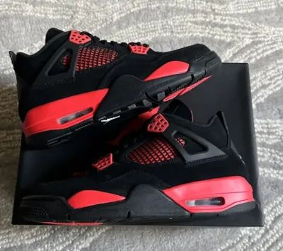 EM Sneakers Jordan 4 Retro Red Thunder review K D
