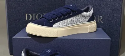EM Sneakers Dior B33 Sneaker Navy Blue Oblique Jacquard review D N 00