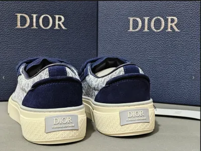 EM Sneakers Dior B33 Sneaker Navy Blue Oblique Jacquard review D N 01