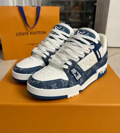 EM Sneakers Louis Vuitton Trainer Cowboy Blue review H E 00