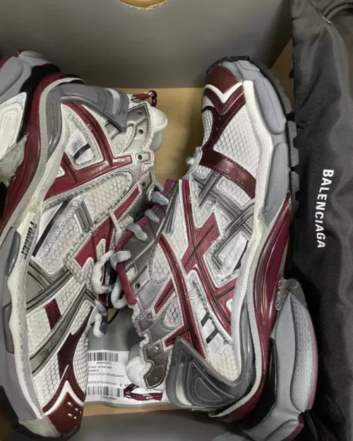 EMSneakers Balenciaga Runner White Wine Red review 