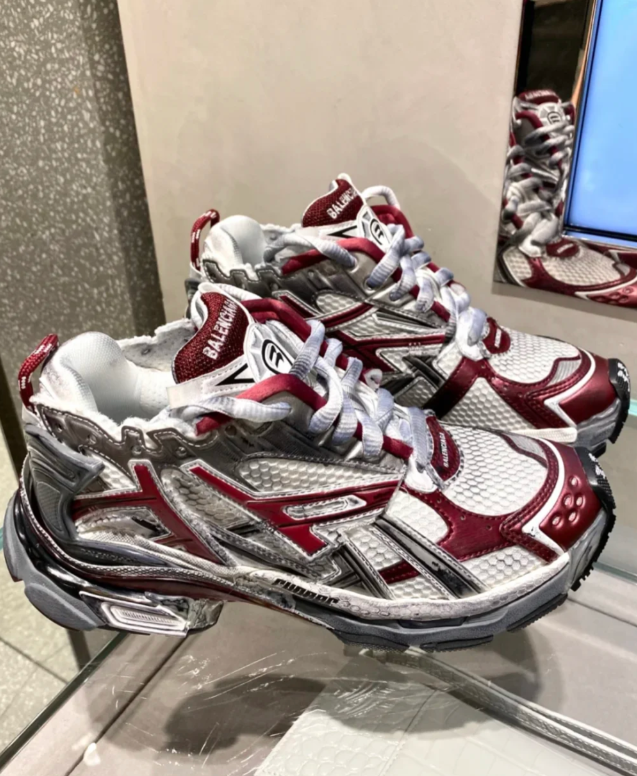 EMSneakers Balenciaga Runner White Wine Red review 0