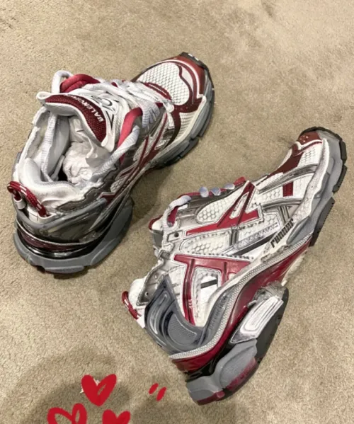 EMSneakers Balenciaga Runner White Wine Red review 