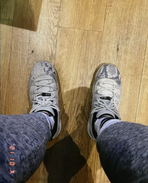 EM Sneakers Jordan 11 Retro Low Snake Light Bone review 