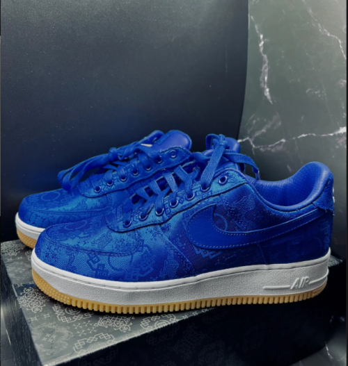 EM Sneakers Nike Air Force 1 Low CLOT Blue Silk review 