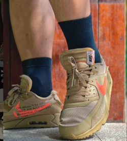 EM Sneakers Nike Air Max 90 × Off-White Desert Ore review iahfgkj