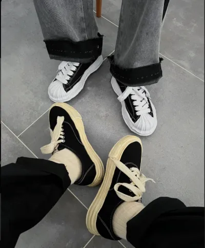 EM Sneakers Mihara Yasuhiro Baker OG Sole Canvas Low Black NO.715 review uakajk
